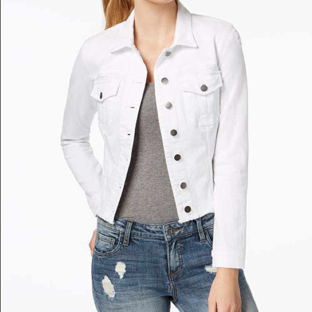 Kut from the Kloth Kara Frayed Denim Jacket